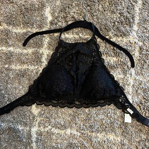 Black halter neck bralette size small